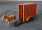 ORIGINAL VINTAGE DIECAST DINKY TOYS DUBLO / OO HORSE BOX / TRAILER 1950s