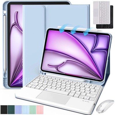 Für iPad Air 11'' M2 M3 M4 /Pro 11'' M4 M5 Schutz Hülle mit Touchpad Tastatur Maus