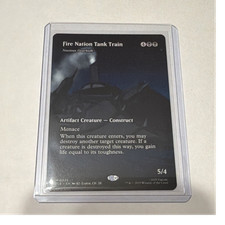 Magic: The Gathering Fire Nation Tank Train 0025 Artifact Creature Black 5/4