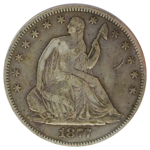 1877 Liberty Seated Half Dollar Details (Fine)
