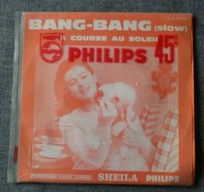 Sheila, Bang Bang / Das Rennen in der Sonne, 45 Runden Tasche Jukebox