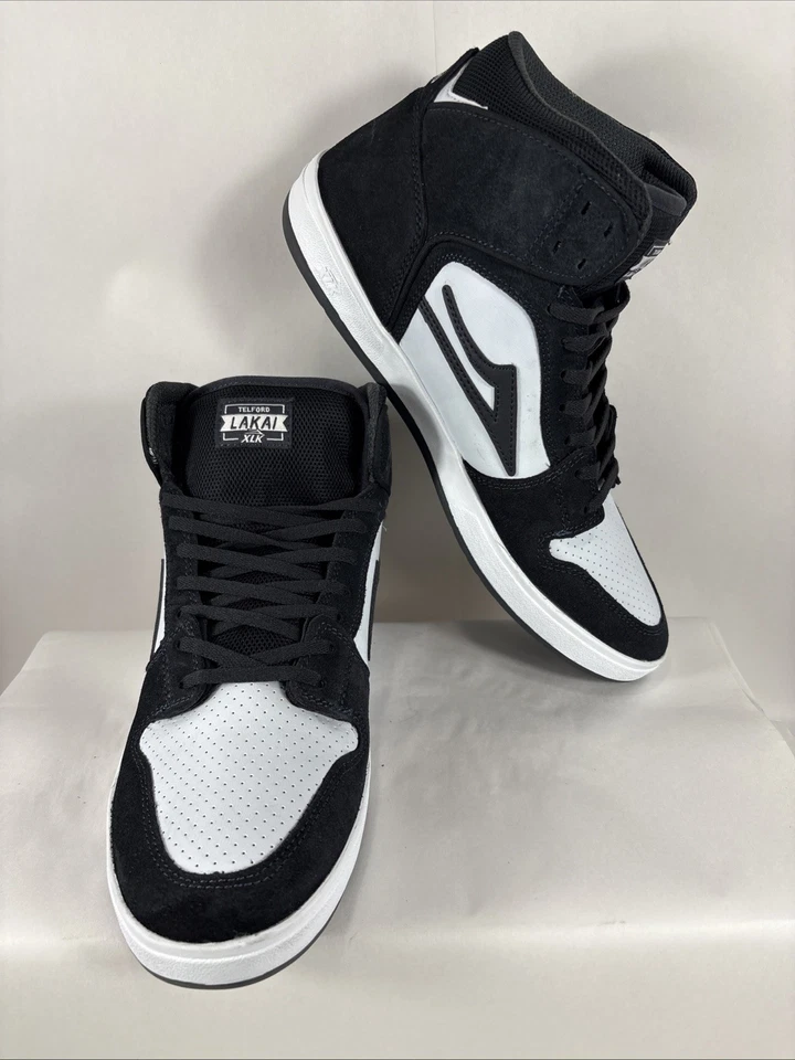 Zapatos Lakai Telford - Gamuza Blanco Y Negro NUEVO sin caja talla 12 hombre’s Foto 2 de 4