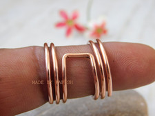 Arthritis Copper Spiral Ring ,Copper Knuckle Ring Jewelry, Copper ring , Wire