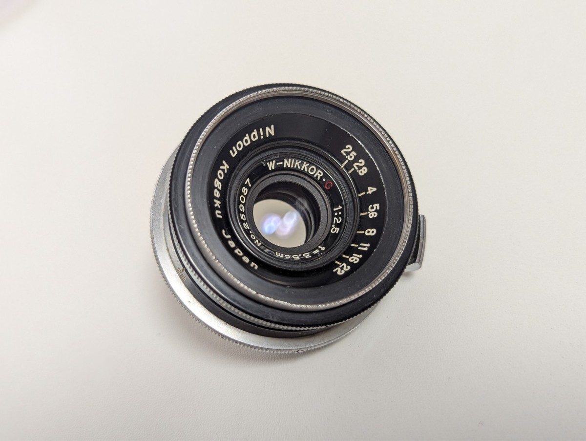 Near Mint] Nikon W-Nikkor C 3.5cm 35mm f/2.5 Black S Mount From