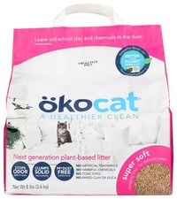 Okocat Super Soft Clumping Wood Cat Litter 8 Lb