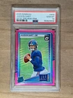 2025 Panini Donruss - Jaxson Dart #400 Optic Preview Pink Prizm PSA 10 GEM MT