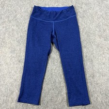 New Balance Activewear Cropped Capri Leggings Women's Size Small Fit 26x9 Blue
