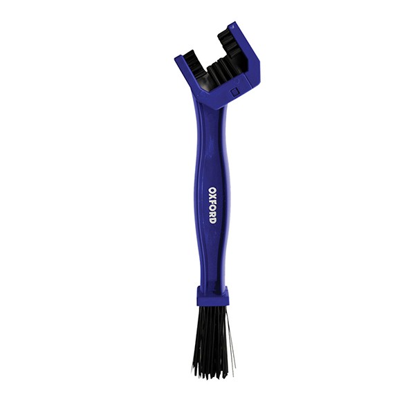 OX731 Motorcycle Chain Cleaning Brush x4 Multi-Faced Long Bristles By Oxford