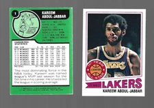 Kareem Abdul-Jabbar 1977-78 Topps #1 Los Angeles Lakers HOF Bucks