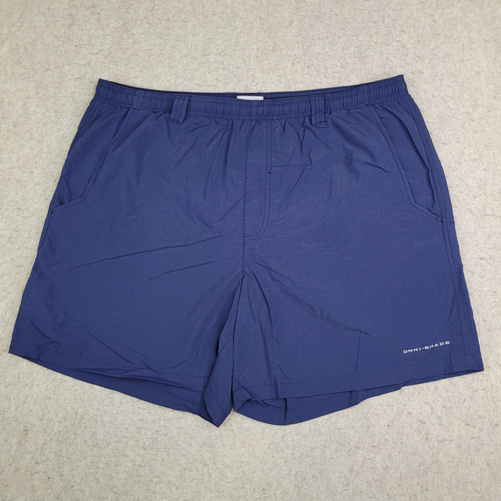 Columbia PFG Omni Shield Swimming Trunks Mens L Blue Lined 6
