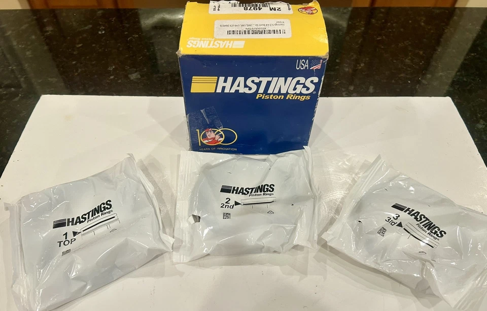 Anillos de pistón Hastings para GMC Buick Cadillac Chevrolet Pontiac 99-10 4,8 L 5,3 L Foto 4 de 4