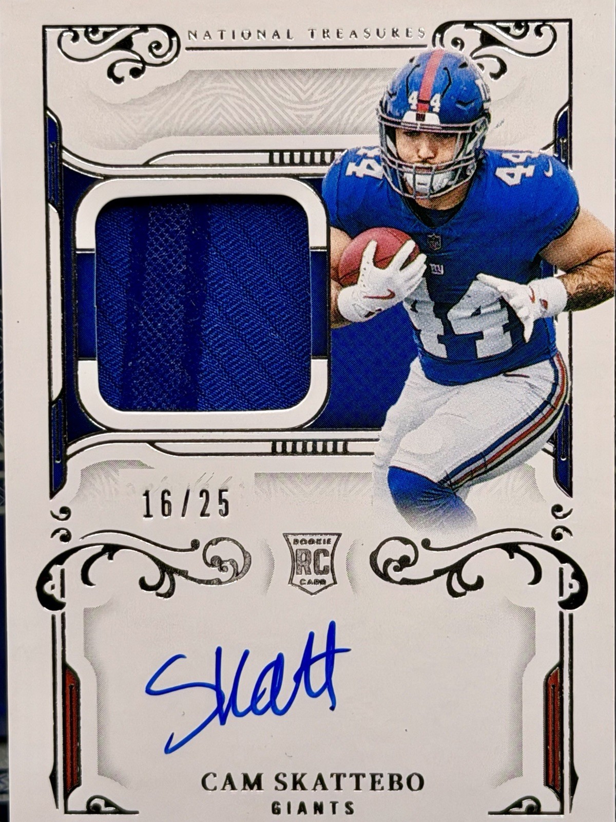 2025 National Treasures🪎Cam Skattebo Rookie Gloves Signature AU,SSP/25,NUKE💣🔥 view 3