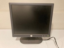 Dell REV A01 Flat Screen Computer Monitor Works With Power Cord 17 Inch Stand