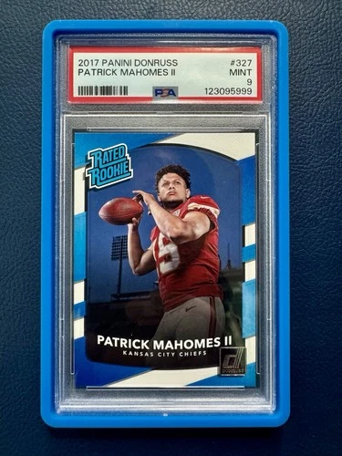 2017 Panini Donruss - Rated Rookie Patrick Mahomes II #327 (RC) PSA 9