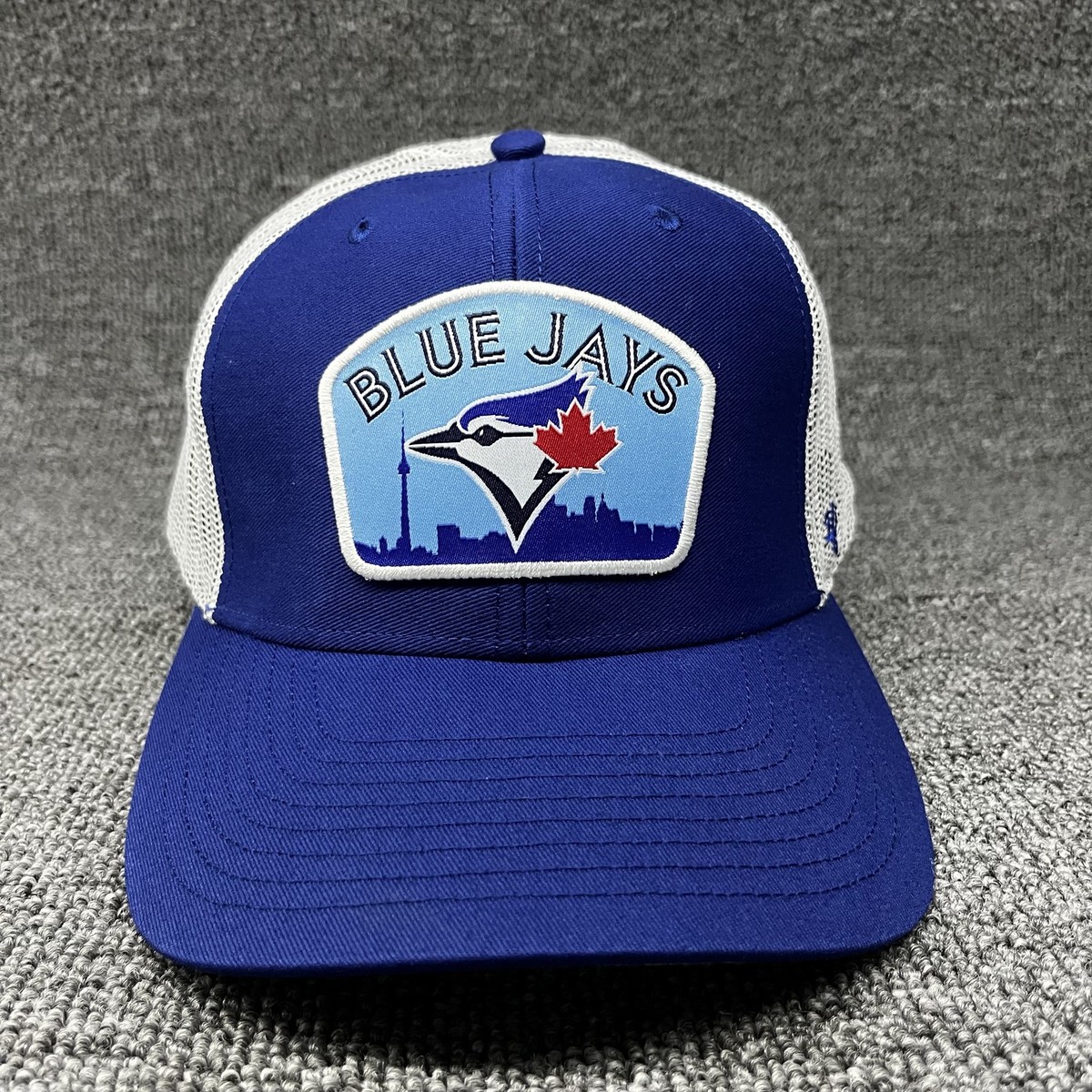New '47 Toronto Blue Jays Trucker Hat Royal Blue White Mesh Snapback Cap