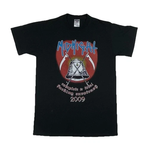 Midnight Eurotrash Tour T Shirt Mens M Jerzees Blk 2000s vintage concert t-shirt, vintage, single stitch, B+ condition