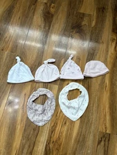 Designer Branded Baby Hats And Bibs- First Size/ Up To 3 Months- VGC