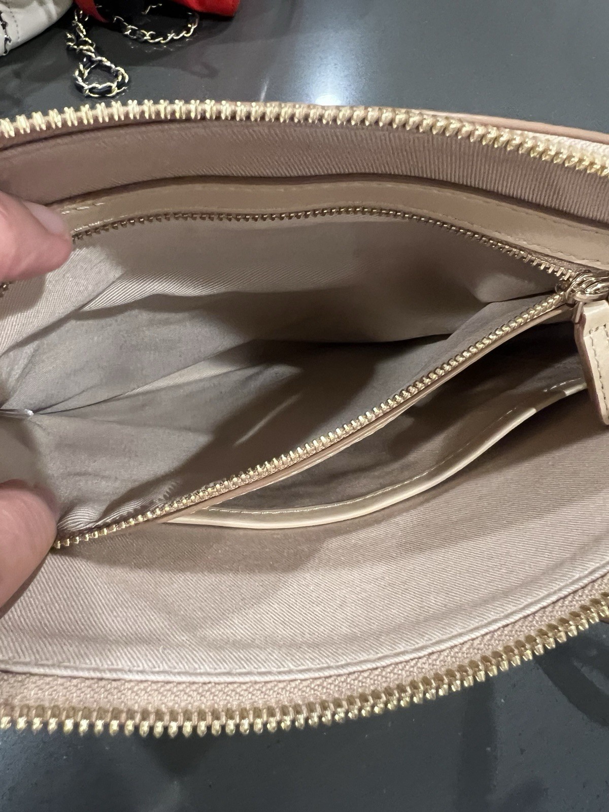MCM Visetos metallic pouch or crossbody bag. image 8