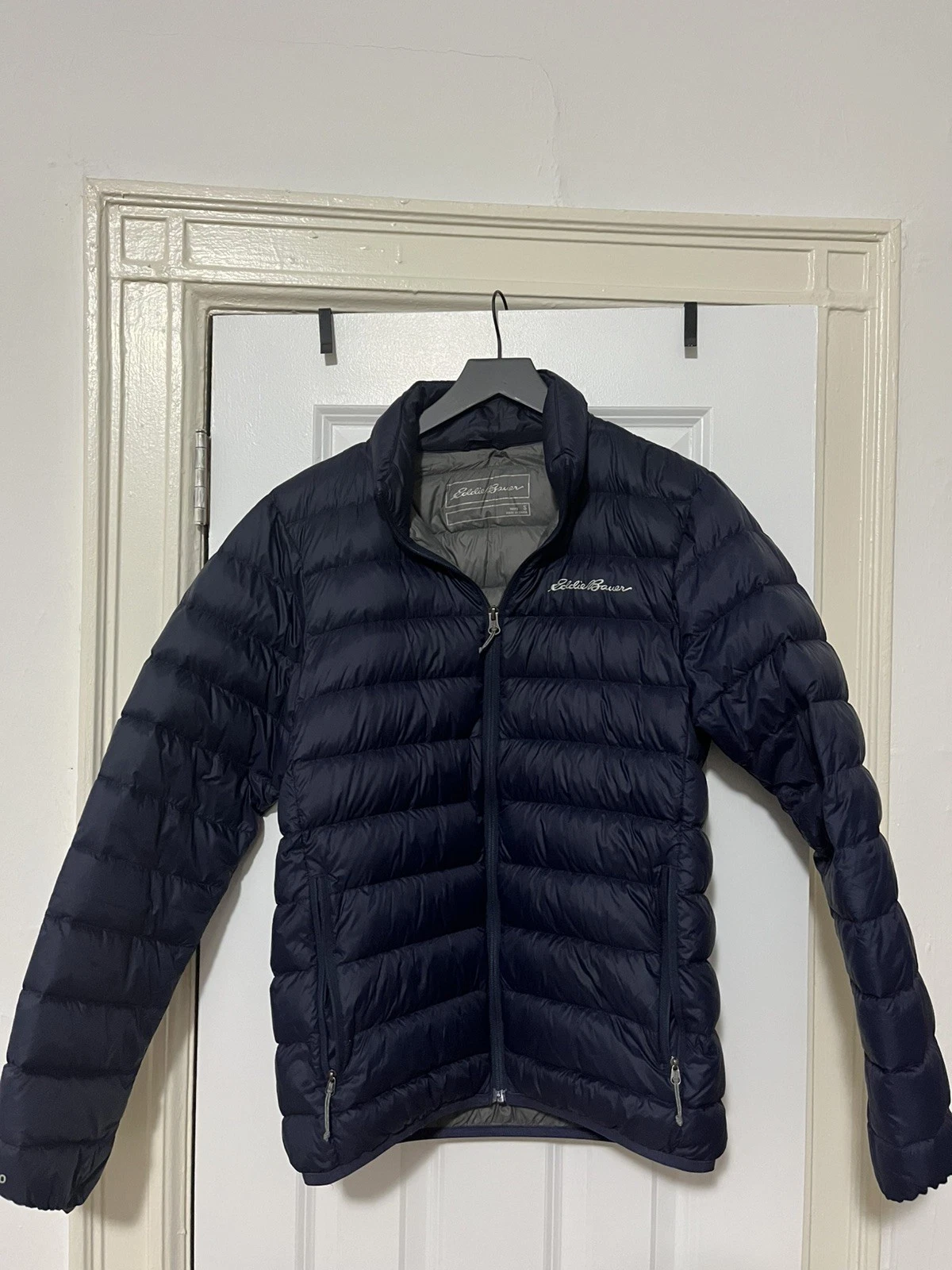 Men's Eddie Bauer EB650 Packable Full-Zip Blue Down Puffer Jacket SMALL