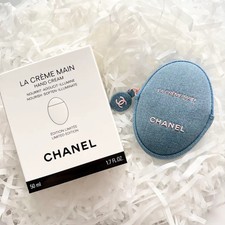 CHANEL Le Crème Main Hand Cream + Denim Pouc...
