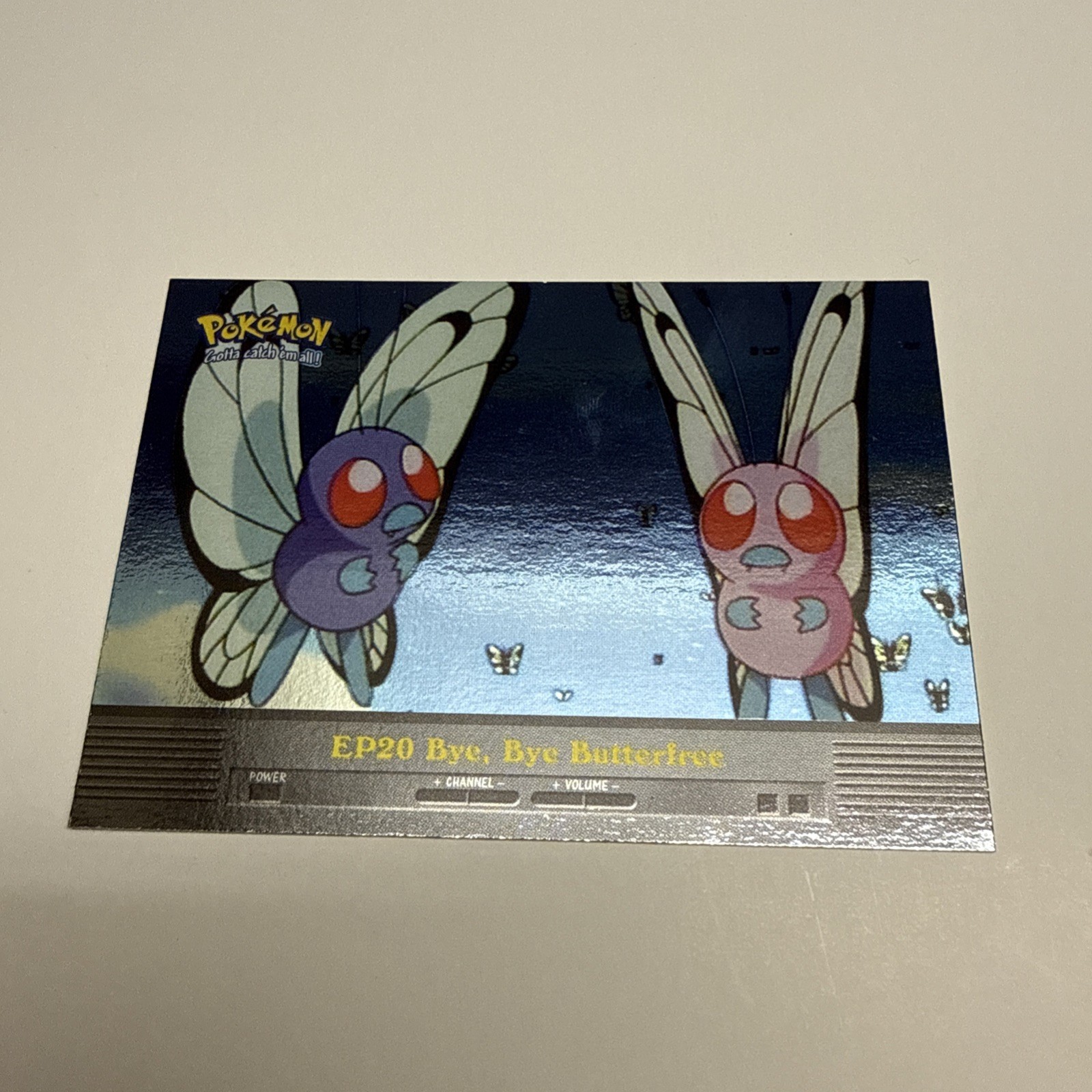 Pokemon Card Topps Blue Logo TV Animation EP20 Bye, Bye Butterfree Holo Foil NM