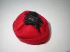 Vintage Barbie Doll Its Cold Outside Red Winter Hat