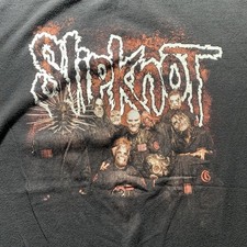 Slipknot concert t shirt mens MED black double sided graphic heavy metal