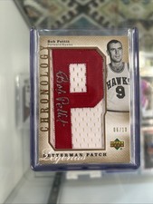 Bob Pettit 2006-07 Upper Deck Chronology Letterman Patch Auto /10