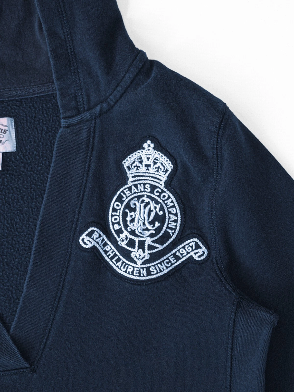 polo ralph lauren ricamata collo a v box fit L MARINA MSGM GCDS KENZO ERL SAILOR