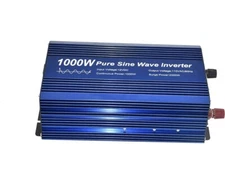 Pure Sine Wave Power Inverter 1000W DC12V to AC 110V with Dual Sockets and USB, 