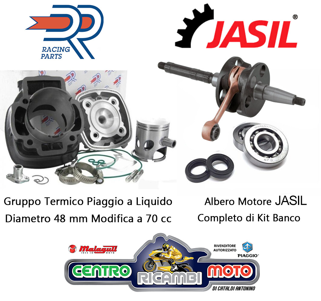 Dr 70 Piaggio Nrg Power Gruppo Termico DR Ø 48mm In Ghisa Piaggio
