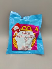 1996 Vintage Disney Little Mermaid Ariel McDonald  s Happy Meal Toy 4 Sealed