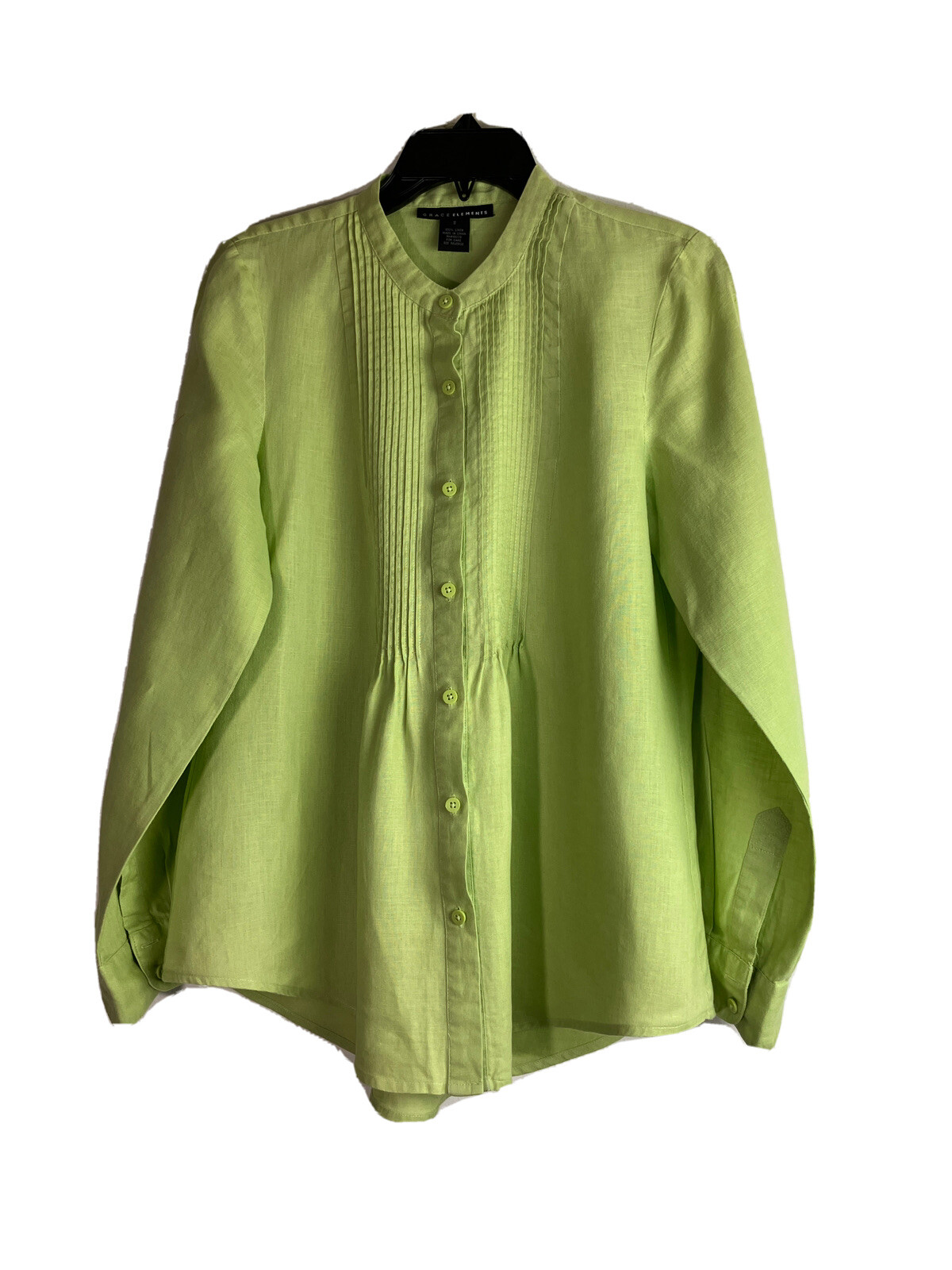 GRACE ELEMENTS rolled sleeve standing collar  100… - image 1