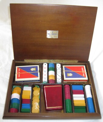 Coffret Jeu D'échecs DAL NEGRO – Années 60 – Roulette, Poker – Superbe état Vintage
