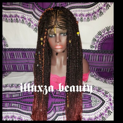4x4 Closure Cornrow Box Braided Wig Length 27-28''