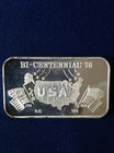 1976 Bicentennial '76 ZM-8 Greathouse Ser #177/195 Silver Art Bar P0592