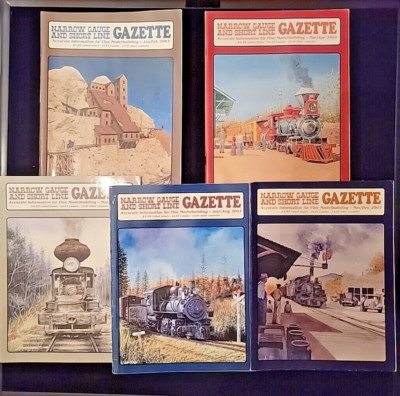 2003 Narrow Gauge and Short Line Gazette Lot of 5, Missing Sept/Oct