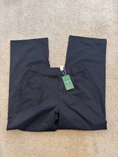 HALARA High-waisted Straight Leg Work Pants with Pockets Black S Small NWT