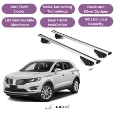ERKUL Roof Rack Cross Bars for Lincoln MKC 2015-2019 with Flush Rails - Silver