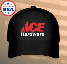 Ace Hardware Black Hat Baseball Cap Size S/M & L/XL