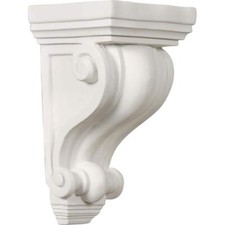 4 in. x 4 in. x 7-1/2 in. Primed Polyurethane Devon Corbel