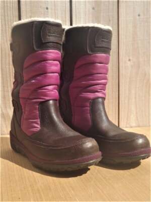 Size TIMBERLAND Crystal Mountain Mid Calf Boot Fushia/Brown
