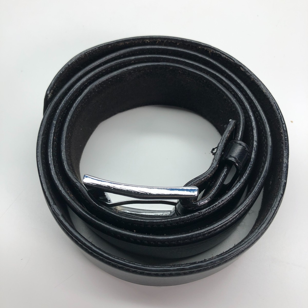 JR Belts Casual Work Belt Black Mens Sz 44 Leather 1 1/2