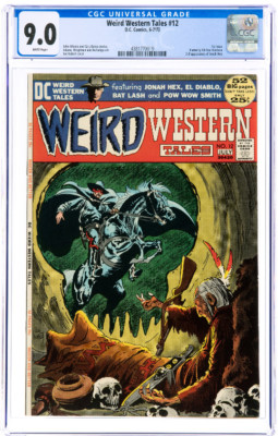 Weird Western Tales #12 CGC 9.0 White Page  1st issue & 3rd appearance Jonah Hex