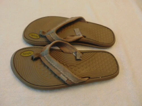 Sandalias simples de gamuza para mujer