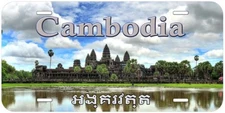 Angkor Wat Temple Cambodia Aluminum Novelty Car License Plate