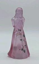 Fenton Glass Iridescent Sister Figurine 95th Anniversary Hand Painted *Signed* 