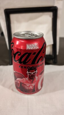Marvel Captain America Coca-Cola Zero Can. Limited Edition Collector's Unopened.