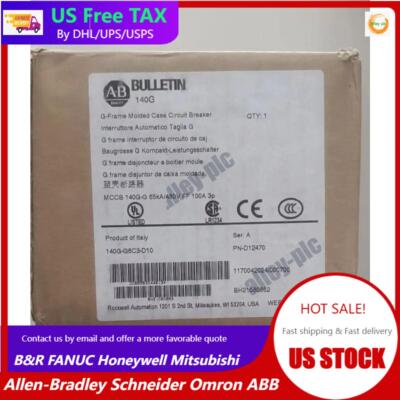 Allen-Bradley 140G-G6C3-D10 140G 125A G-Frame Molded Case Circuit US Free Tax