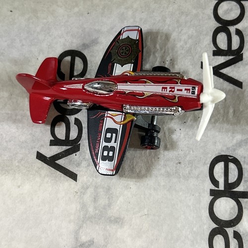 Hot Wheels 2003 Diecast C2719 Fire Propeller Plane 68 Toy Vehicle - Picture 3 of 6